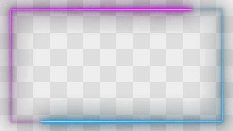 Squre neon 1  alpha channel Stock Footage 163223405
