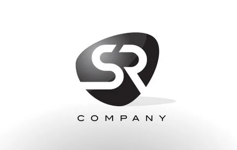 SR Logo.  Letter Design Vector. Stock Illustration