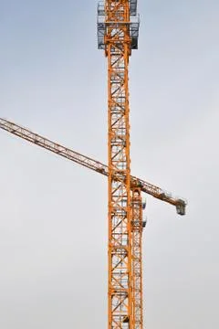 Сrane on the construction of a new architectural structure. Stock Photos