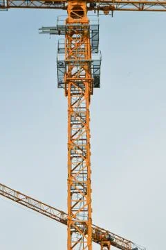 Сrane on the construction of a new architectural structure Stock Photos