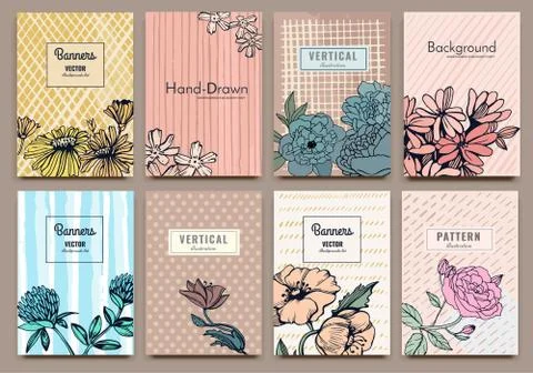 Сreative vector cards Stock Illustration