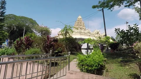 Sree Ganesar Temple, Waterfall Hilltop Hindu Temple, Penang, Malaysia Stock-Footage 320263849