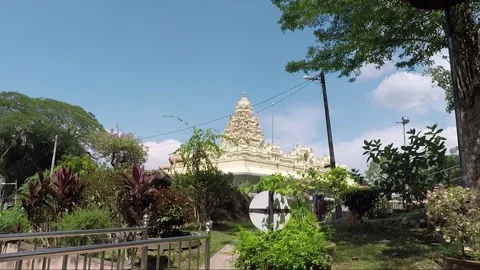 Sree Ganeshar Temple, Waterfall Hilltop Hindu Temple, Penang, Malaysia Video stock 320263841