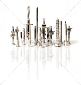 Srews, nuts and bolts Stock Photos