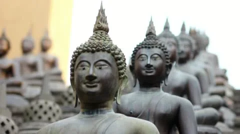 Sri Lanka buddhist temple Video stock 12170203