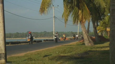 Sri Lanka Commuters Stock Footage 398610