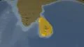 Sri Lanka extruded. Bumps. 4k or 4k+ Resolution
