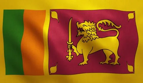 Sri Lanka Flag Stock Illustration