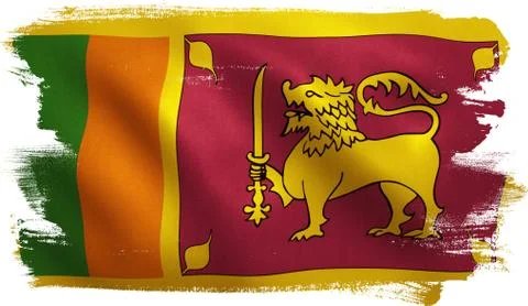 Sri Lanka Flag Stock Illustration