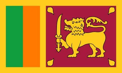 Sri Lanka - flag Stock Illustration
