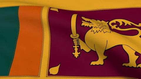 Sri Lanka Flag Loop Stock Footage 241215976