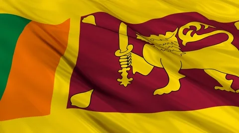 Sri Lanka flag Seamless Stock Footage 49087835