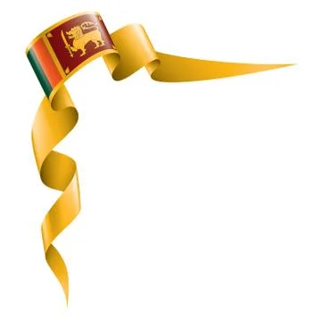 Sri Lanka flag, vector illustration on a white background Stock Illustration