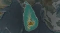 Sri Lanka - hub of the world. Relief 4k or 4k+ Resolution