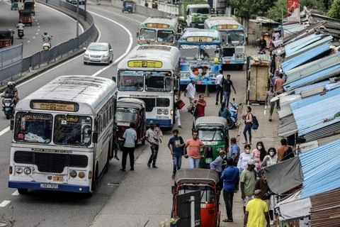 Sri Lanka increases value added tax to 18 percent to meet IMF targets, Colombo - 스톡 사진