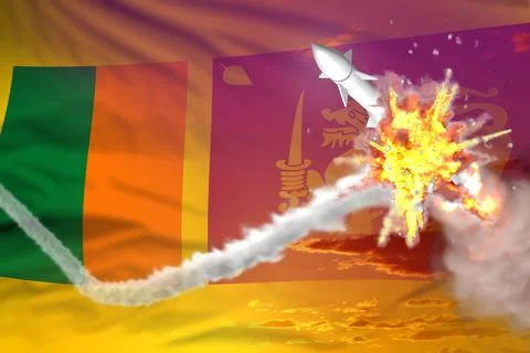 Sri Lanka intercepted nuclear warhead Stock Illustration