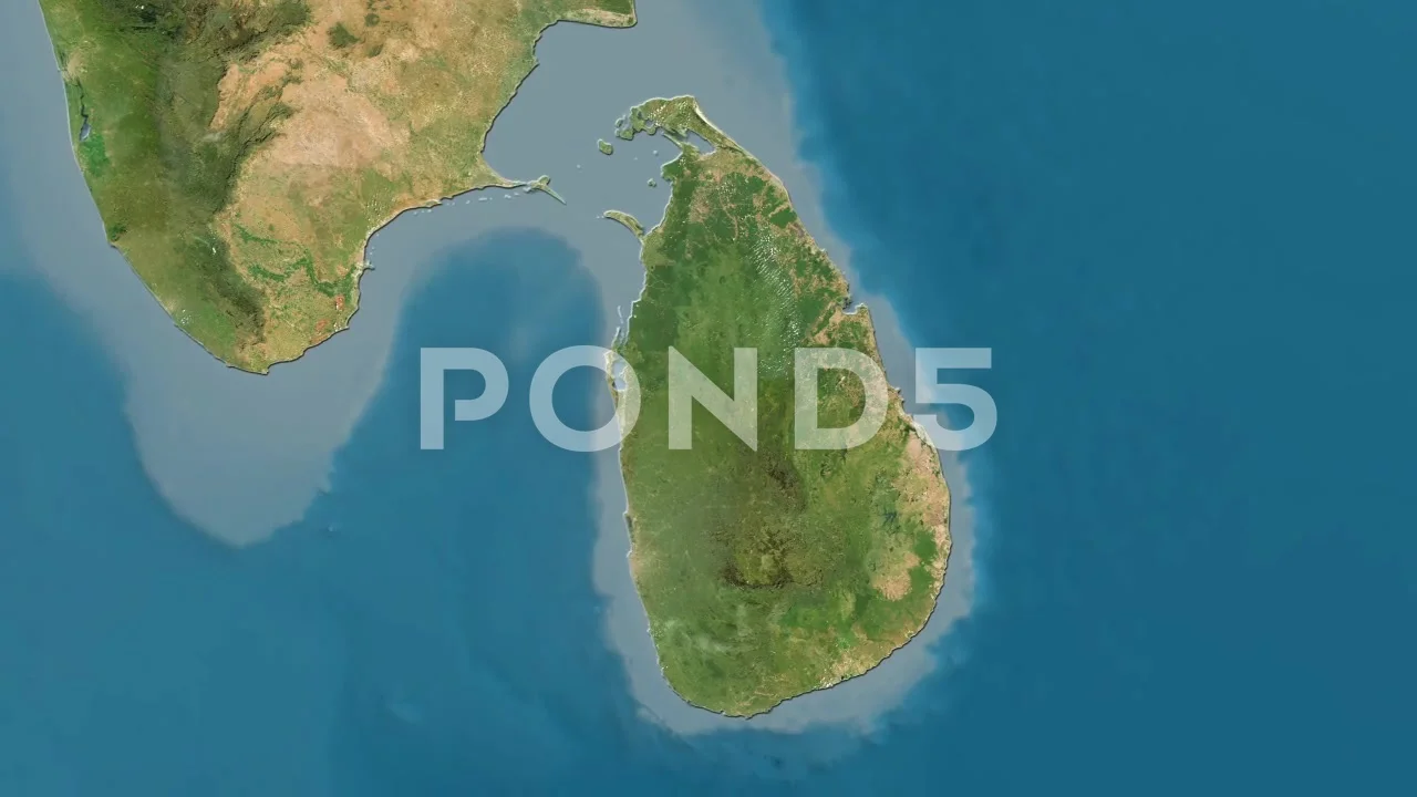 Satellite Map Sri Lanka Sri Lanka Map - Drive. Glow. Satellite. | Stock Video | Pond5