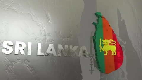Sri Lanka Map 库存影片 279765671