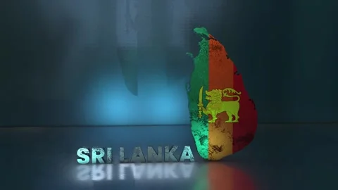 Sri Lanka Map Stock Footage 283072891