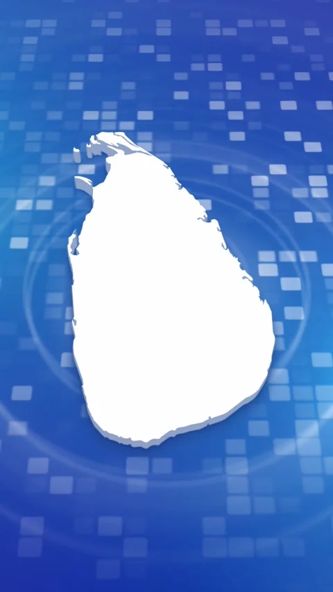 Sri Lanka Map Intro Stock Footage 259982709