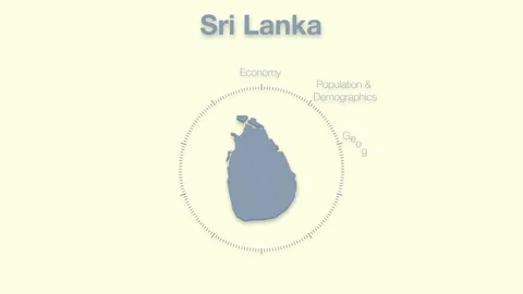 Sri lanka MAP revealingmotion graphics data elements Stock Footage 339872106