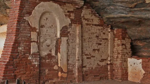 Sri Lanka-Pan over sleeping Budhha_1 Stock Footage 34800448