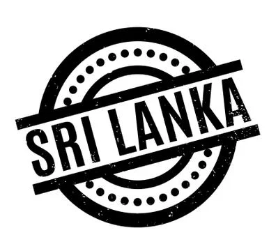 Sri Lanka rubber stamp Stock Illustration