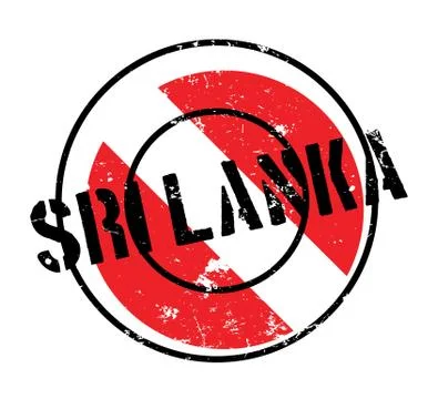 Sri Lanka rubber stamp Stock Illustration