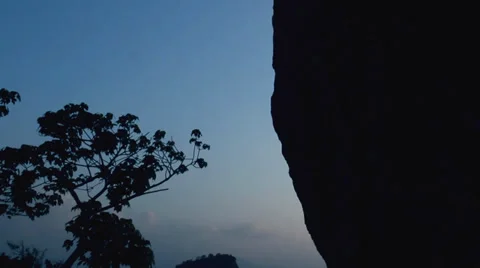 Sri Lanka- Tilt down boulder to Sigiriya Rock-2 Stock Footage 34755529