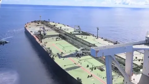 Sri Lanka: US forces intercept sanctioned vessel carrying Iranian oil in ... Stock Footage 333319899