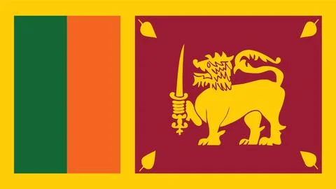 Sri-lankaa-flag 스톡 일러스트