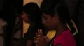Sri Lankan girl praying HD Footage