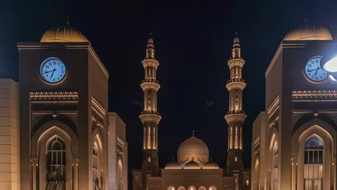 Sri Sendayan Mosque Time Lapse, Malaysia Stock Footage 125991752