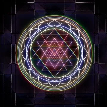 Sri Yantra Stock Illustration