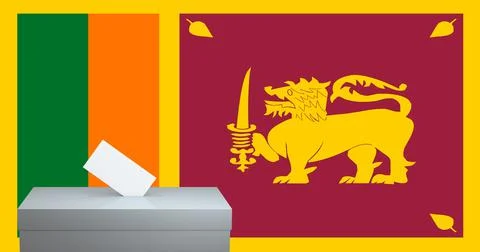 Srilanka vote Stock Illustration