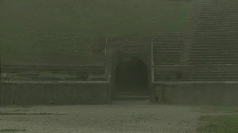 Srorm in Pompei Video stock 790933