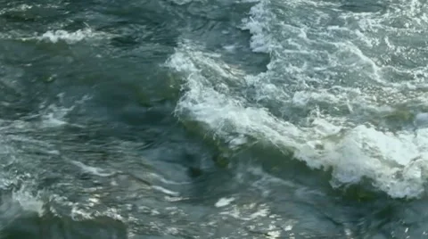 Сrossing streams of wild river Stock-Footage 7740705