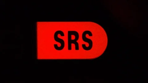 SRS indicator on the dashboard of the car. Stock Footage 102624526