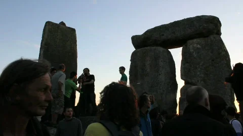 Ss inside stone circle Video stock 852492