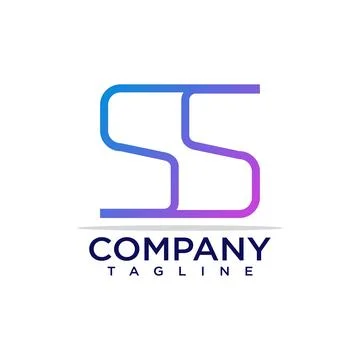 SS letter logo Illustrazione stock