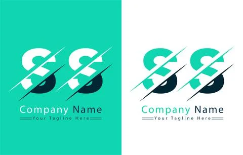 SS Letter Logo Vector Design Concept Elements Stock Illustration