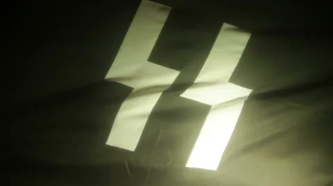 SS nazi flag 1 Stock Footage 45856077