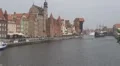 The SS Soldek in medieval port in Gdansk, Poland HD Footage