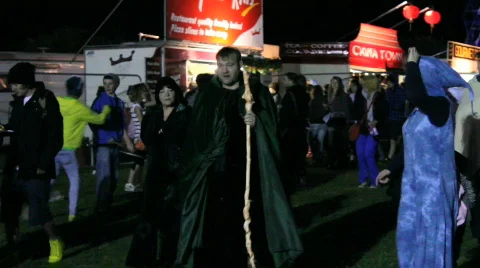 Ss tracking shot druid Stockbeeldmateriaal 852904