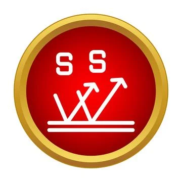 Ss uv protection reflection icon showing light bouncing Stock Illustration