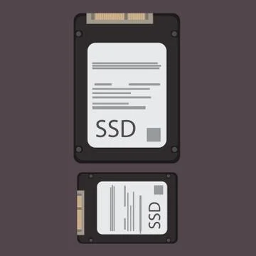 SSD Card Illustrazione stock