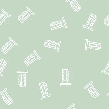 Ssd computer disk line vector seamless pattern Stockillustratie