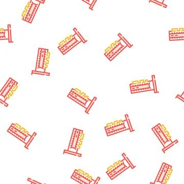 Ssd computer disk vector seamless pattern Stock Illustration