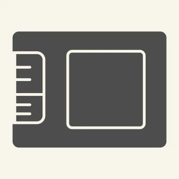 SSD drive solid icon. Storage vector illustration isolated on white. Memory Ilustración de archivo