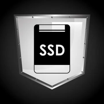 Ssd icon design, vector illustration eps10 graphic Illustrazione stock